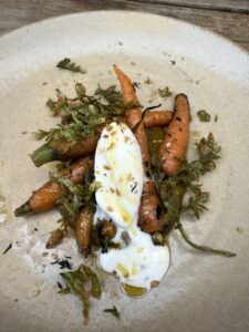 Glazed Carrots w/ Goat Cheese